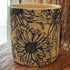 Blue Daisy Stoneware Essential Oil Candle