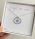 Forget Me Not Real Flower Necklace Silver Plated