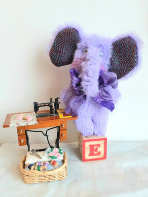 Fluffy Purple Elephant