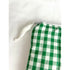 Green Gingham Quilted Coin Purse / Card Holder