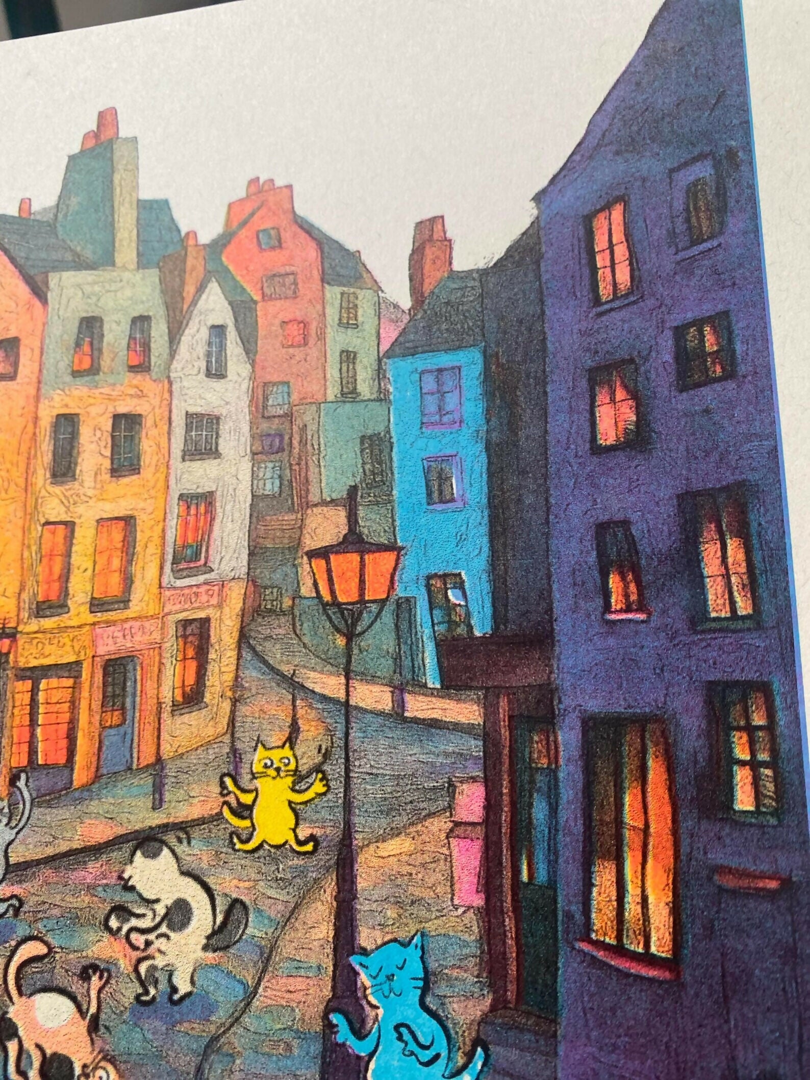 Cats in the City Riso Print