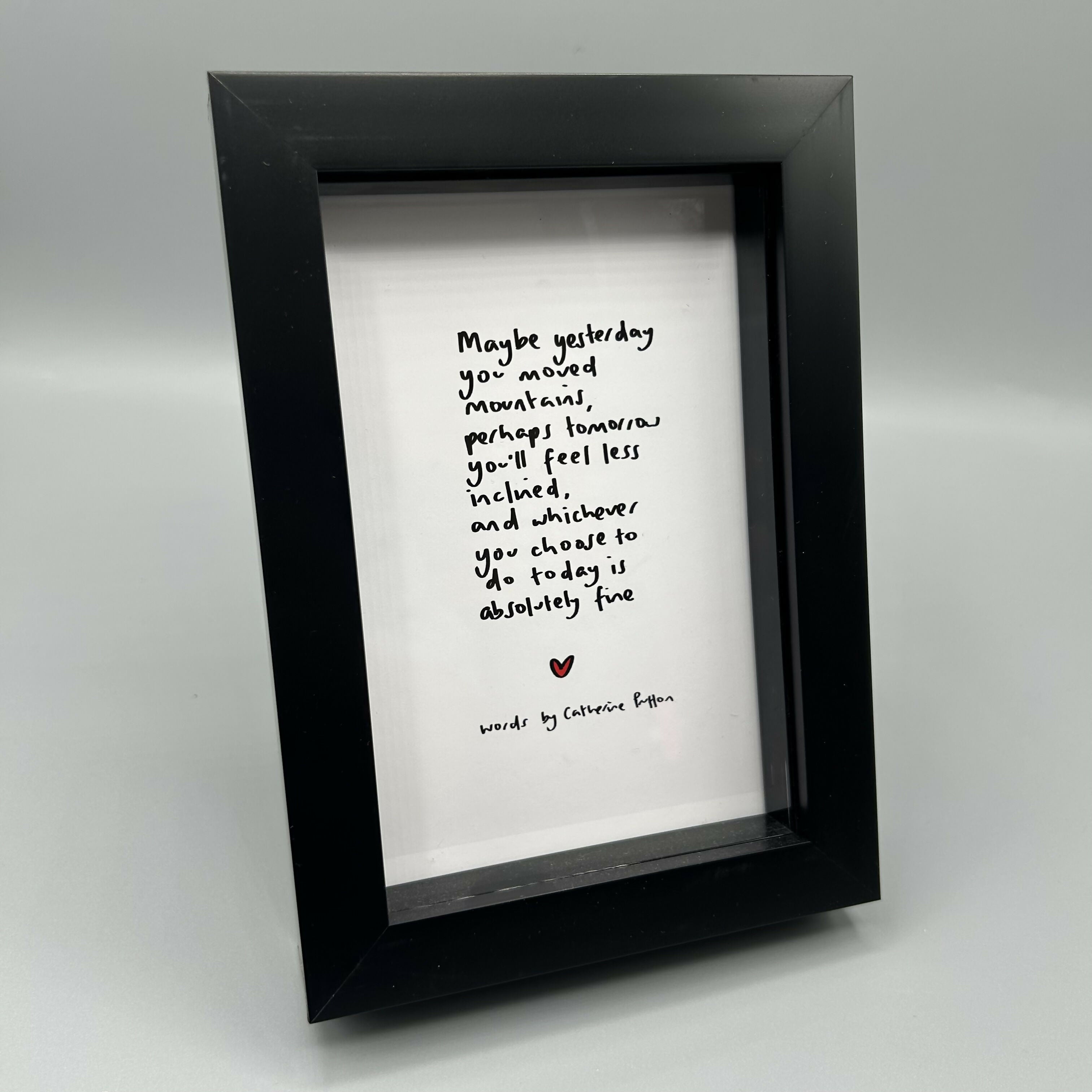 Original Poem - Multiple Options (A6 Box Frame)