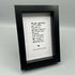 Original Poem - Multiple Options (A6 Box Frame)