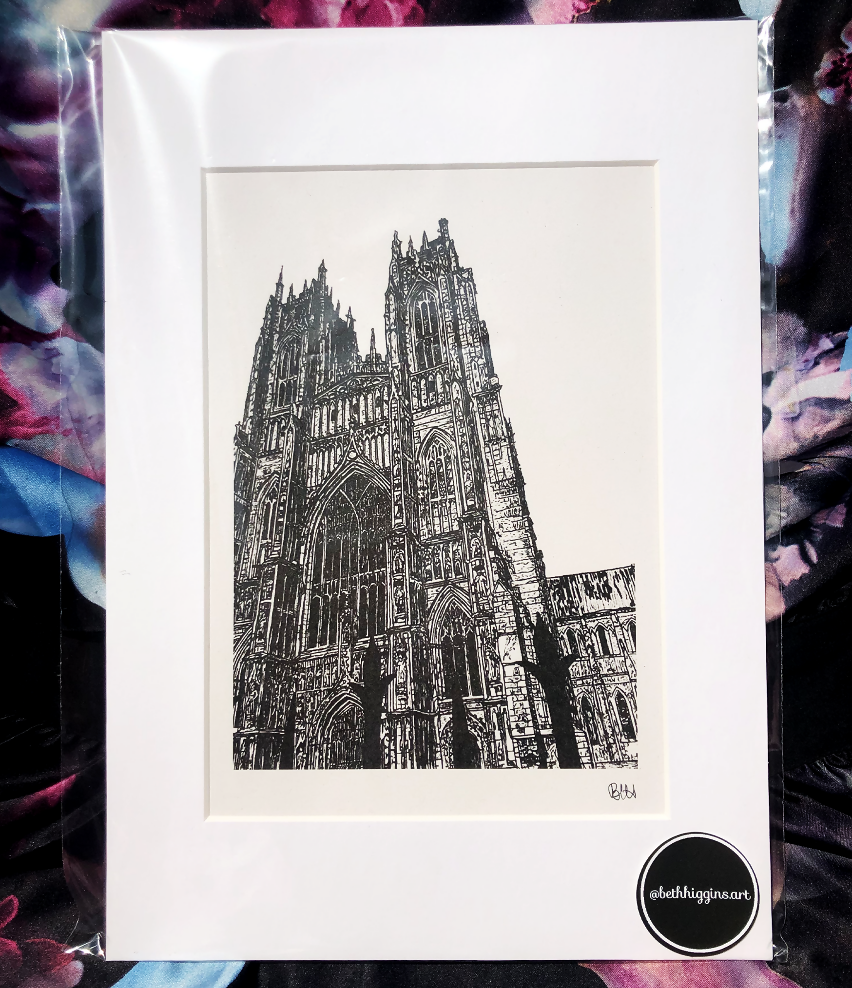 Beverley Minster Print in A4 Mount