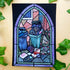 Stained Glass Back Ally Bins Print