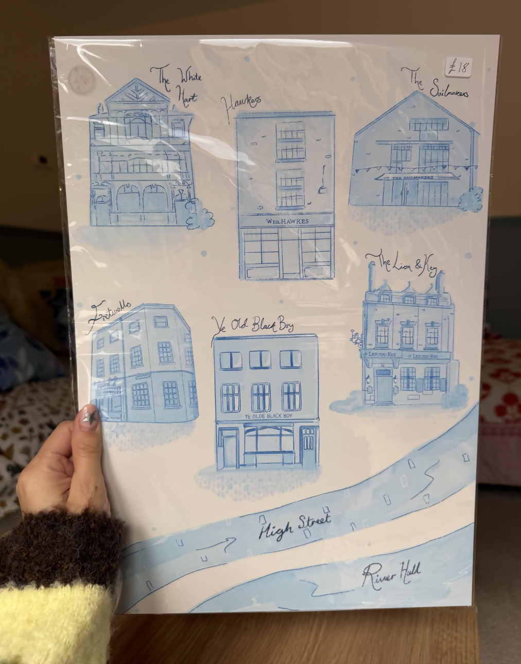 Hull Old Town Pubs Print