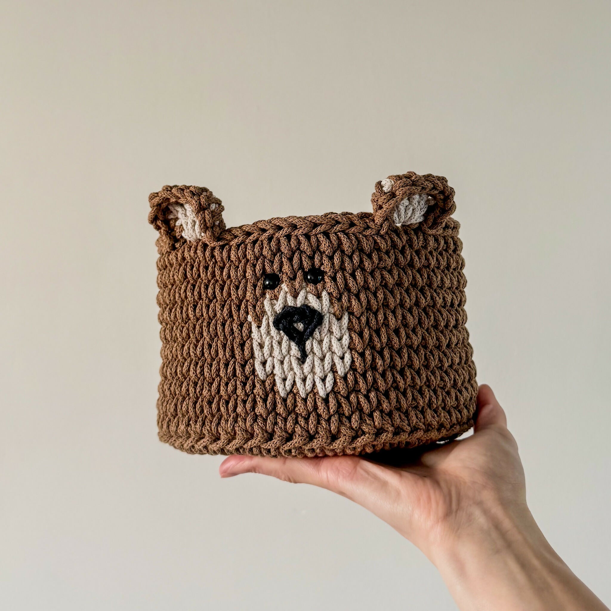 Crochet Bear Basket