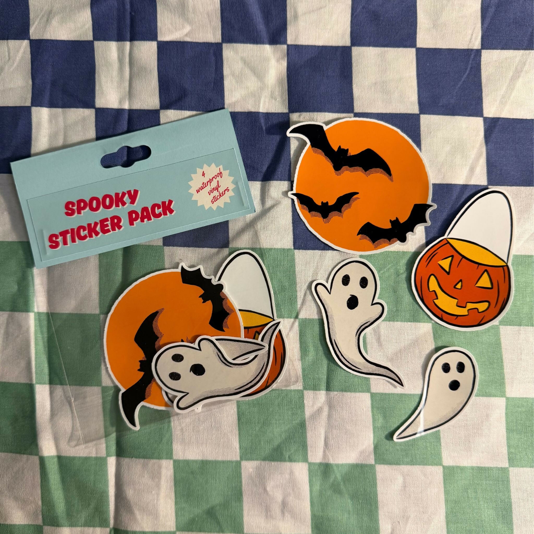 Spooky Sticker Pack - 4 Waterproof Stickers