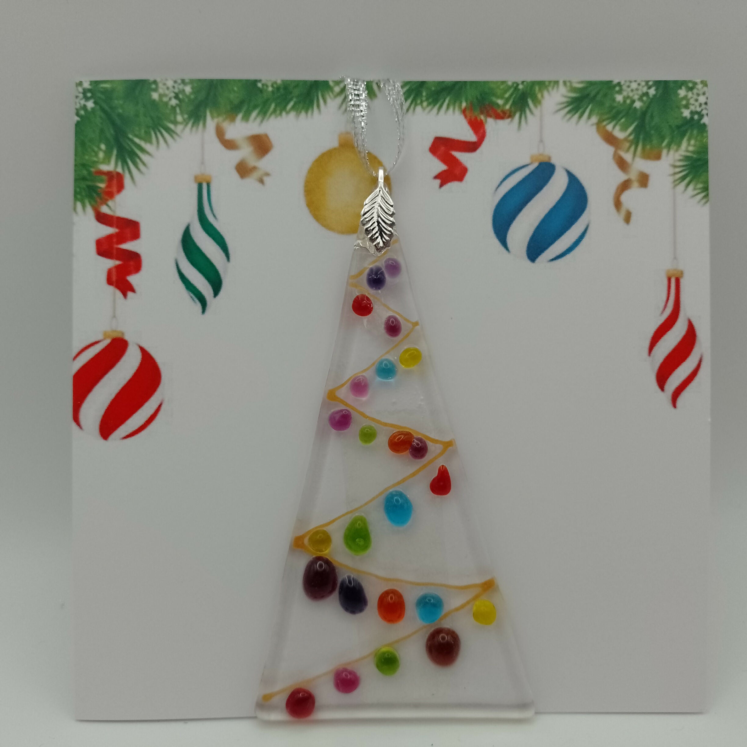 Fused Glass Christmas Card