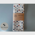 Handmade Heart Print Tea Towel, Nautical Red and Blue