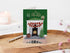 Green Fireplace Cosy Christmas Card A6