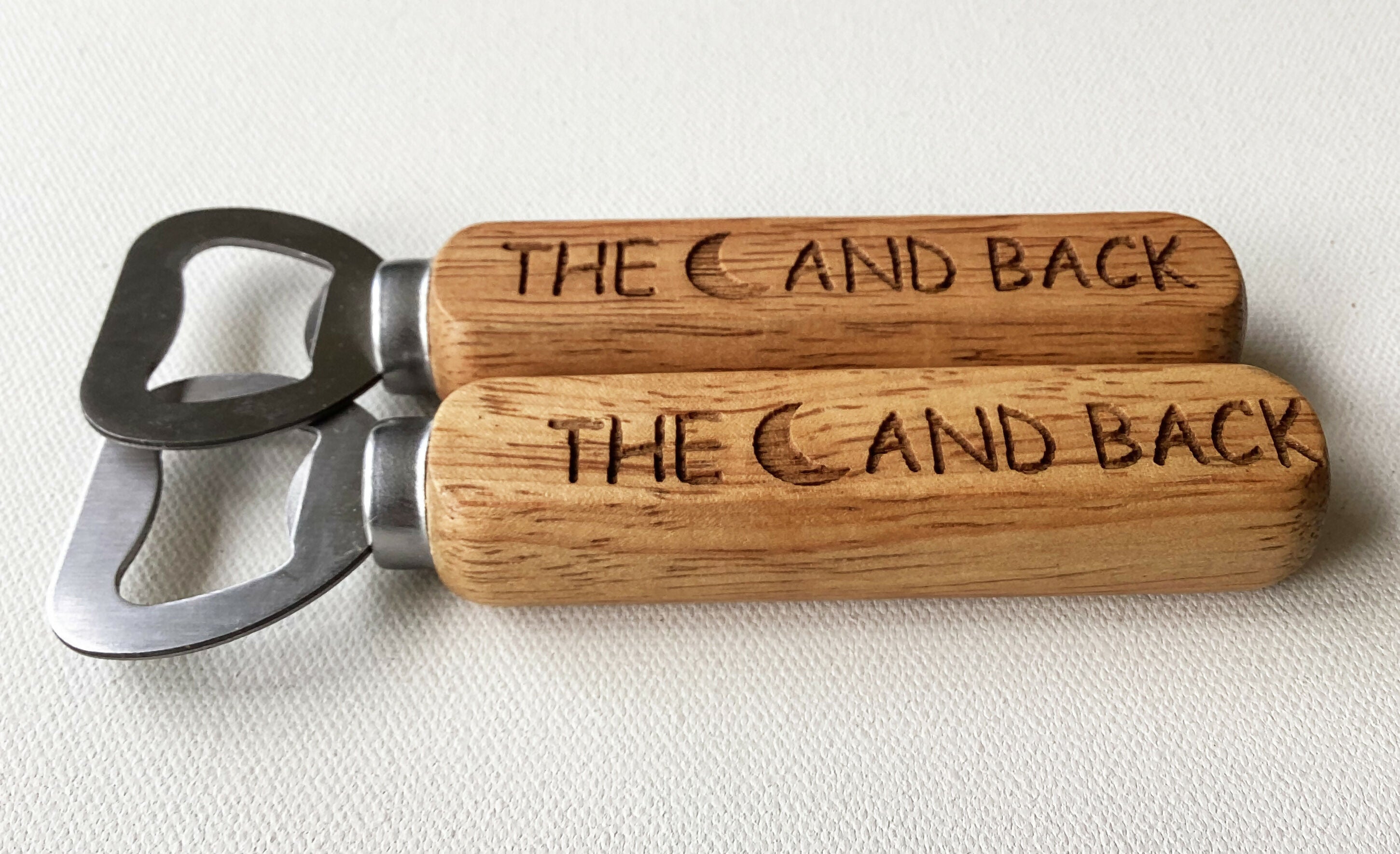 Engraved Bottle Opener - Moon & Back Fathers Day Gift