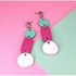 Turq, pink and silver