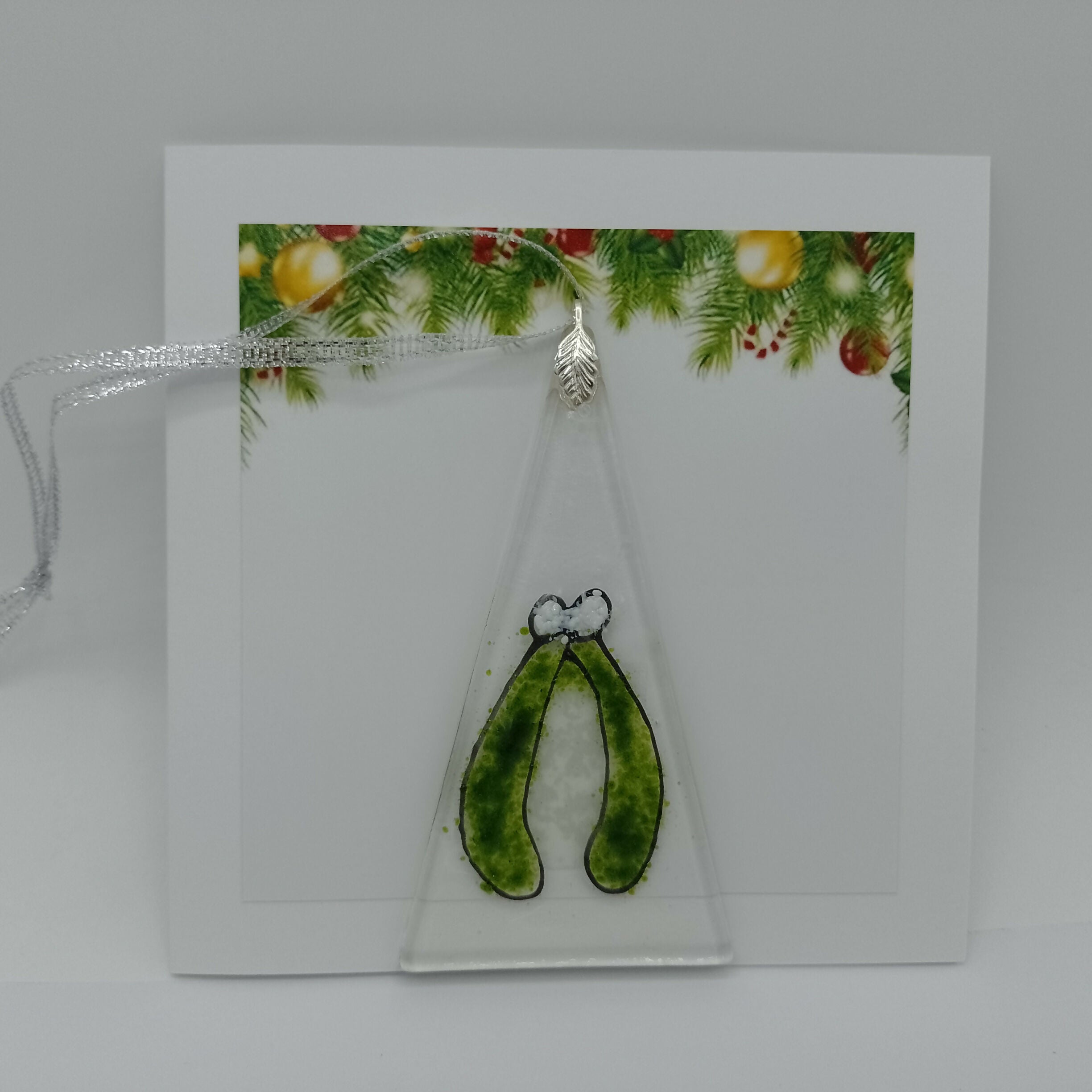 Fused Glass Christmas Card