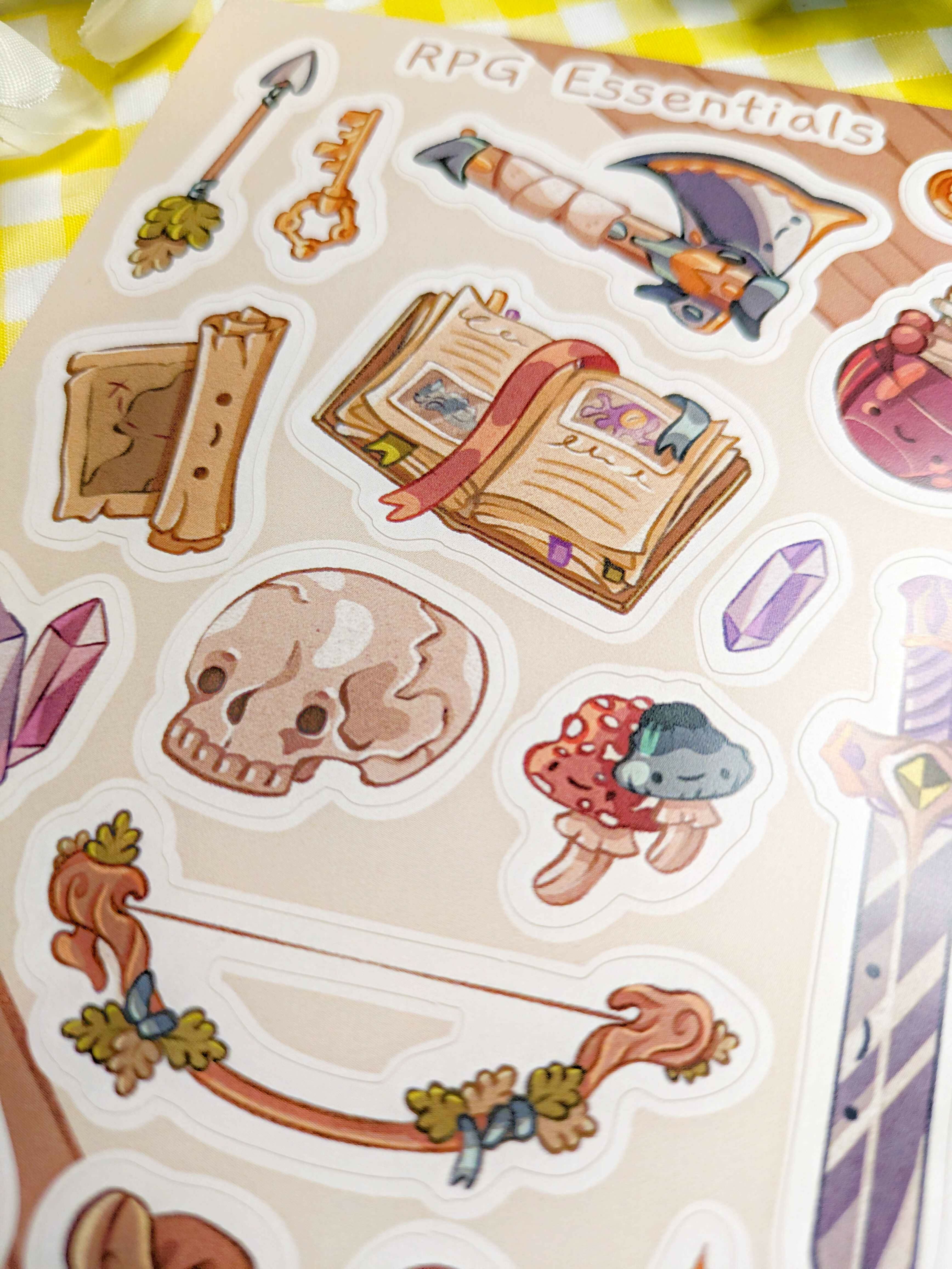 RPG Essentials - A6 Sticker Sheet