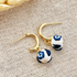 Blue China No. 9 - Handmade Polymer Clay Earrings