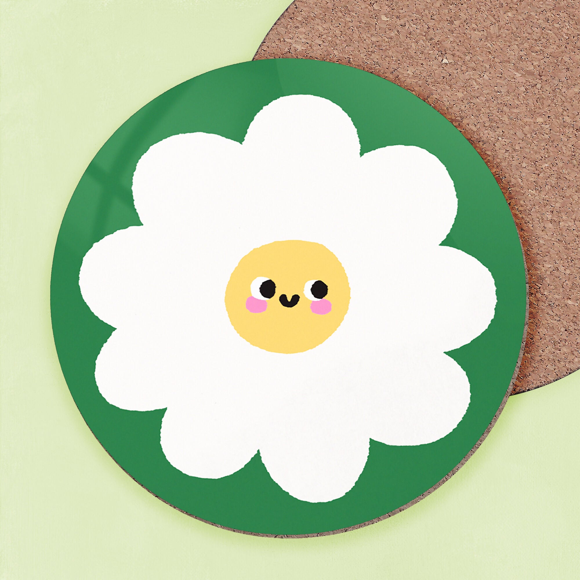 Smiley Flower Coaster