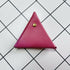 Fold Edge Triangle Leather Coin Case