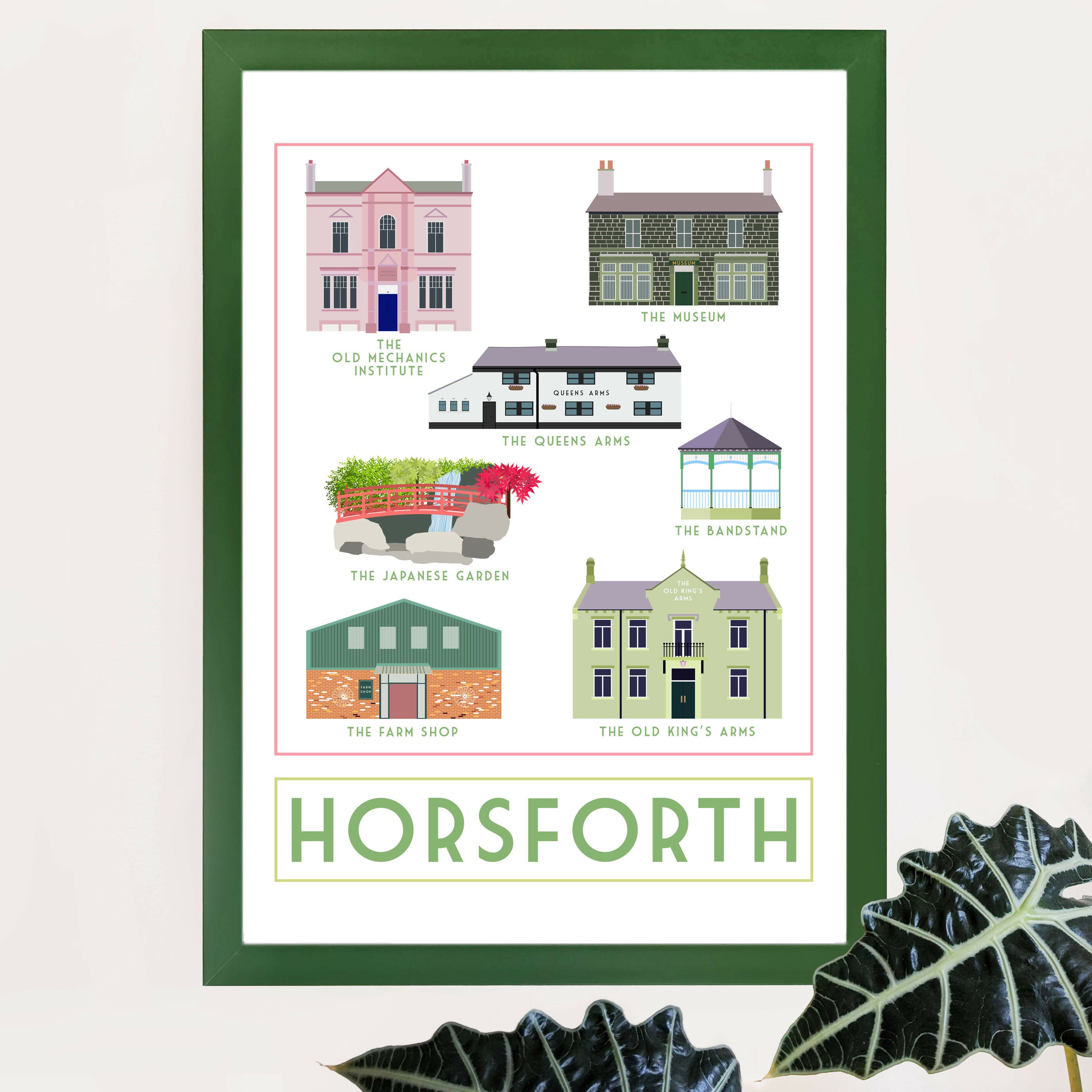 Horsforth Landmarks Travel Poster