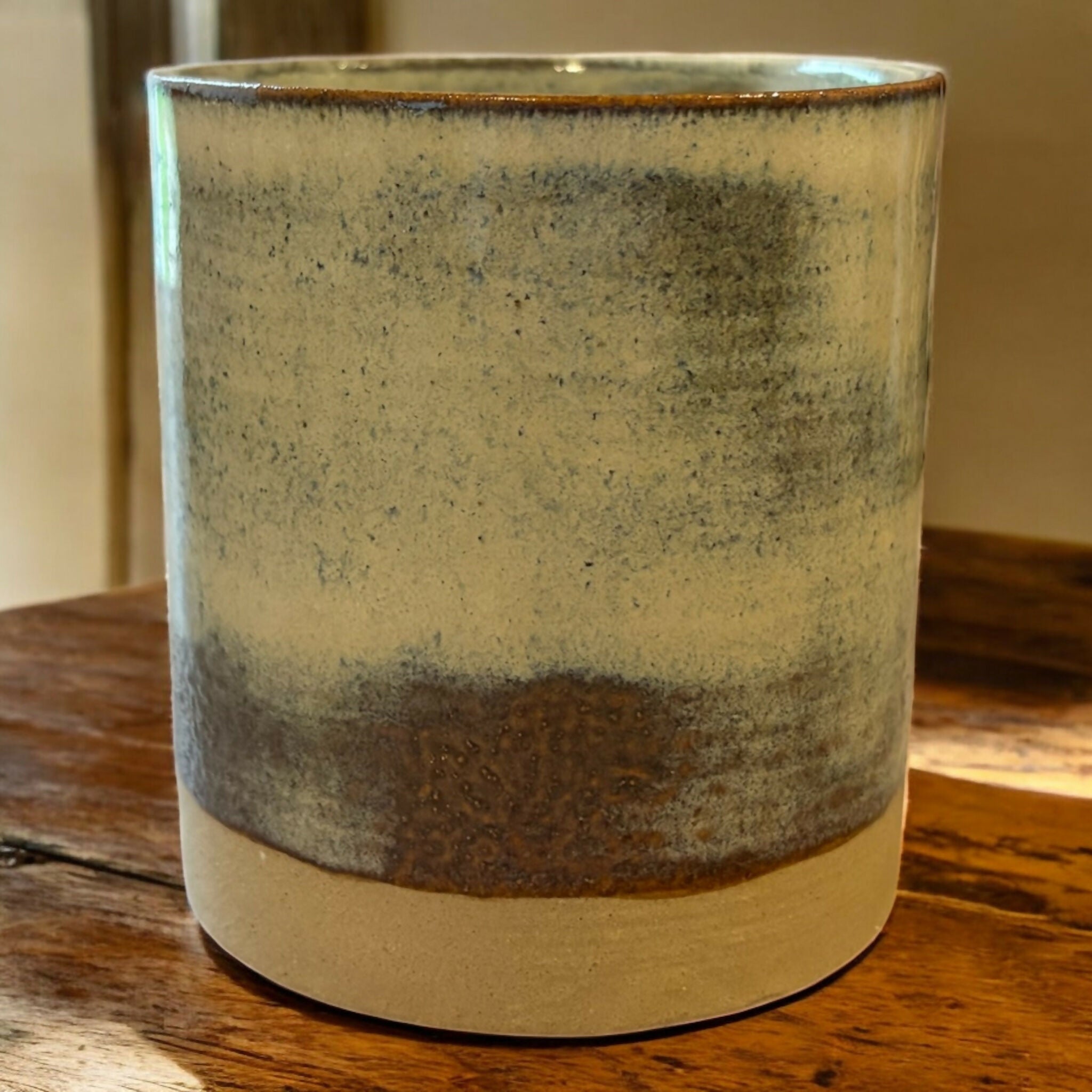 Birch Refillable Stoneware Candle Pot & Candle Refill