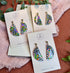 Funky Pattern Collection - Semi Circle Polymer Clay Earrings