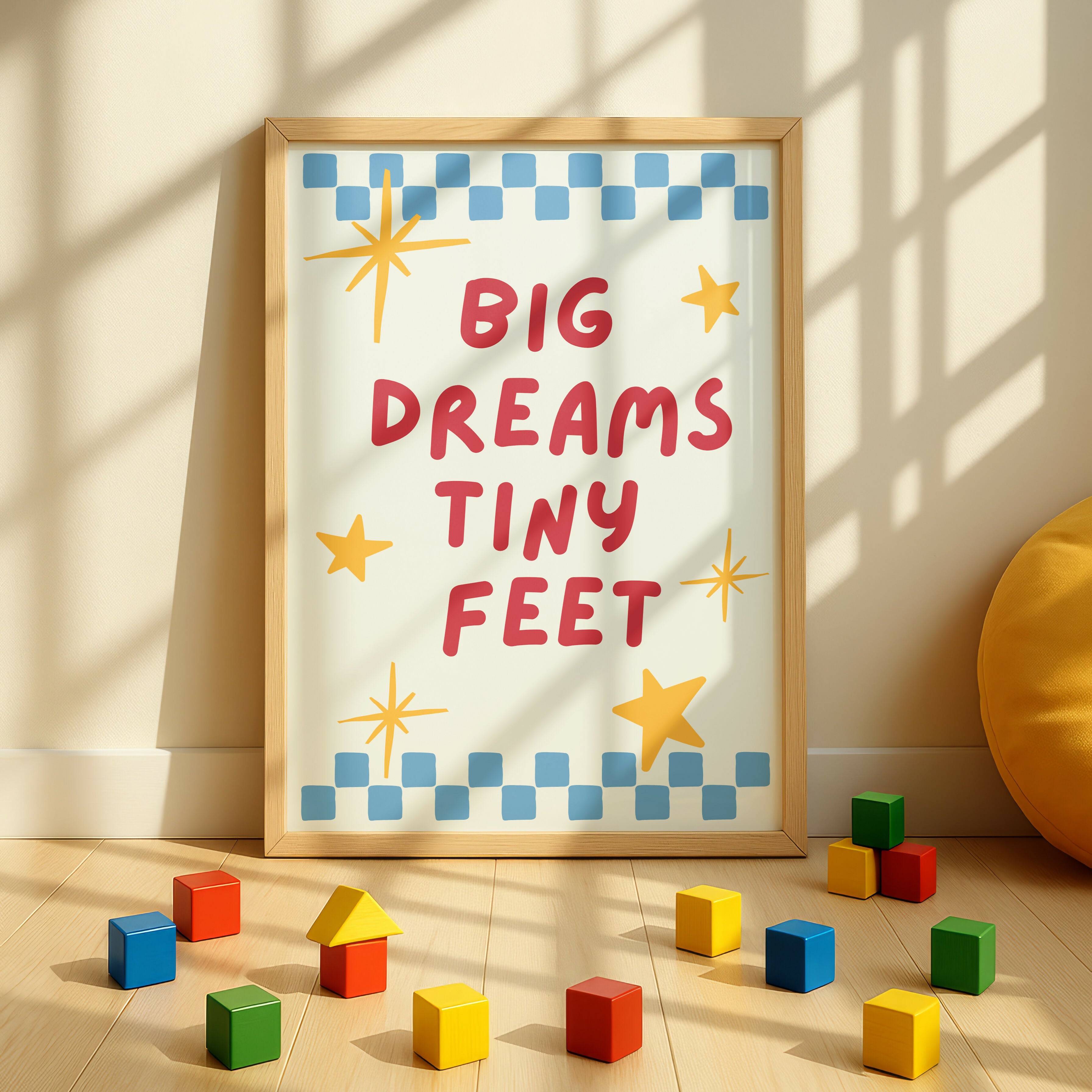 Big Dreams Tiny Feet Childrens Print