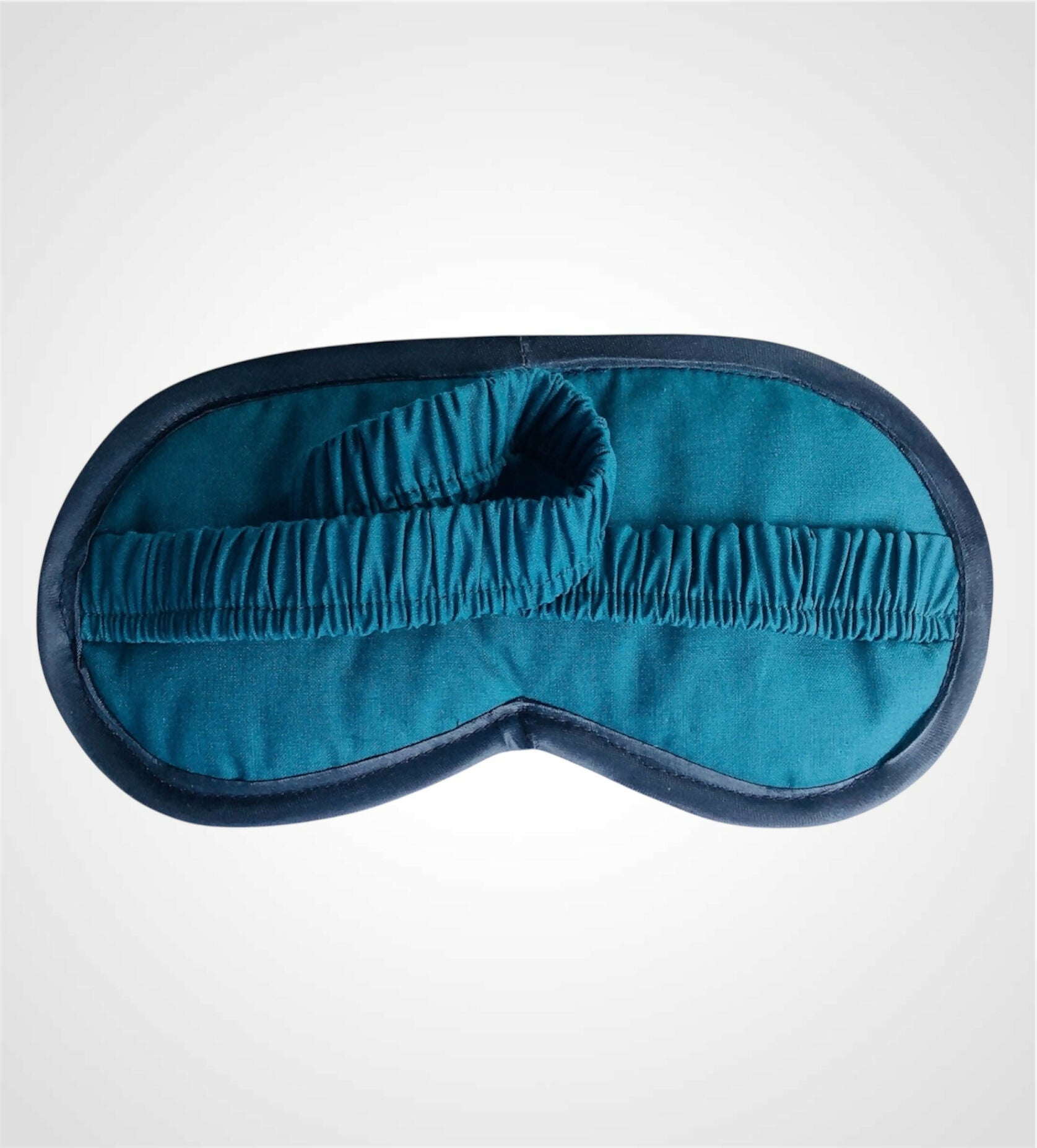 Midnight Blue Seahorses Velvet Lavender Eye Mask