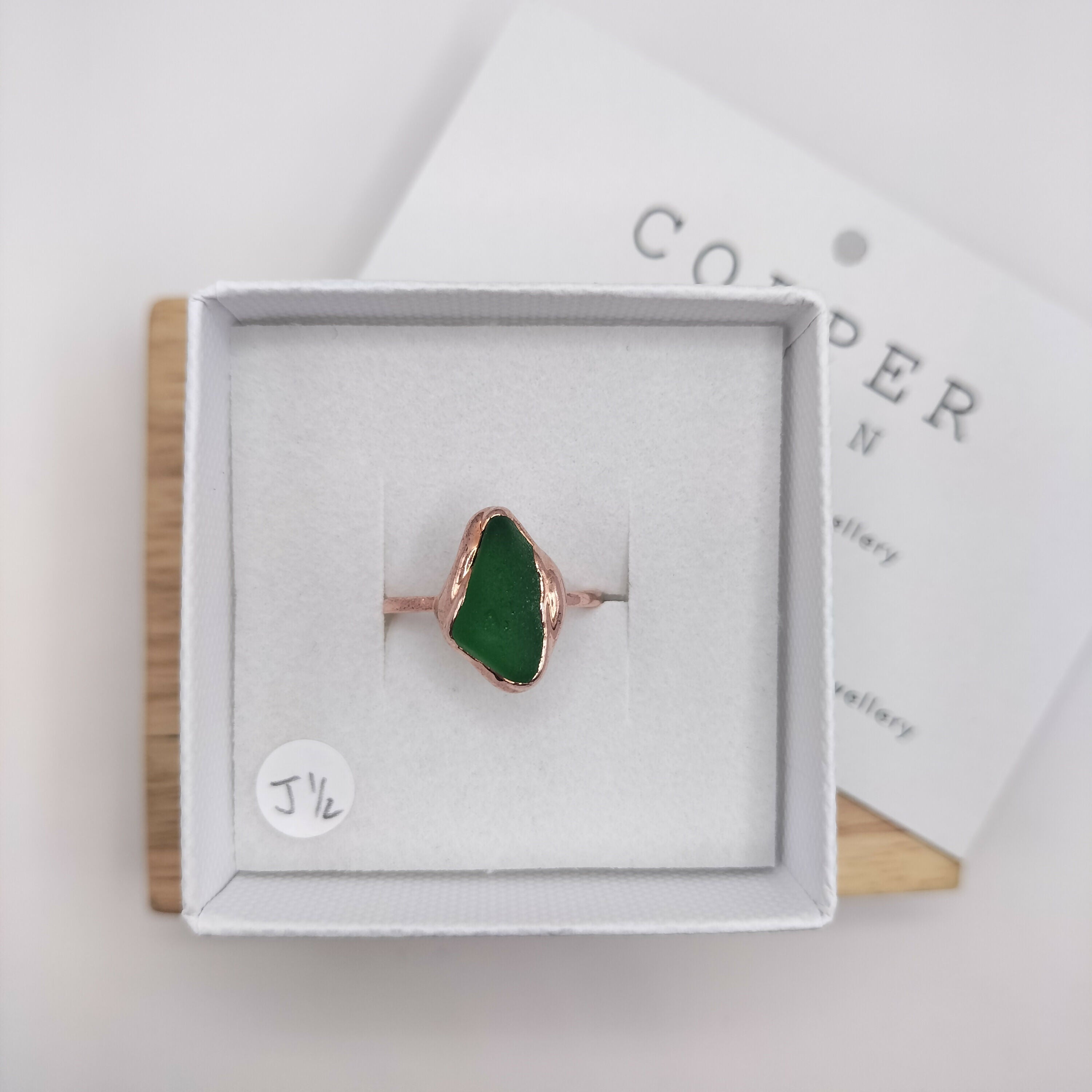 Seaglass Ring - J 1/2