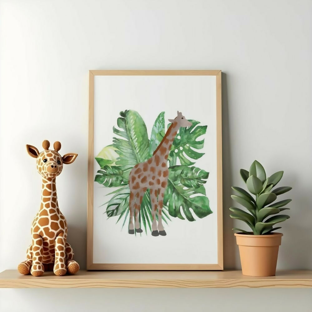 Giraffe Jungle Print