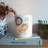 Barn owl and Moon Bone China Candle Holder