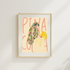 Pina Colada Perch A5 Hand Illustrated Poster