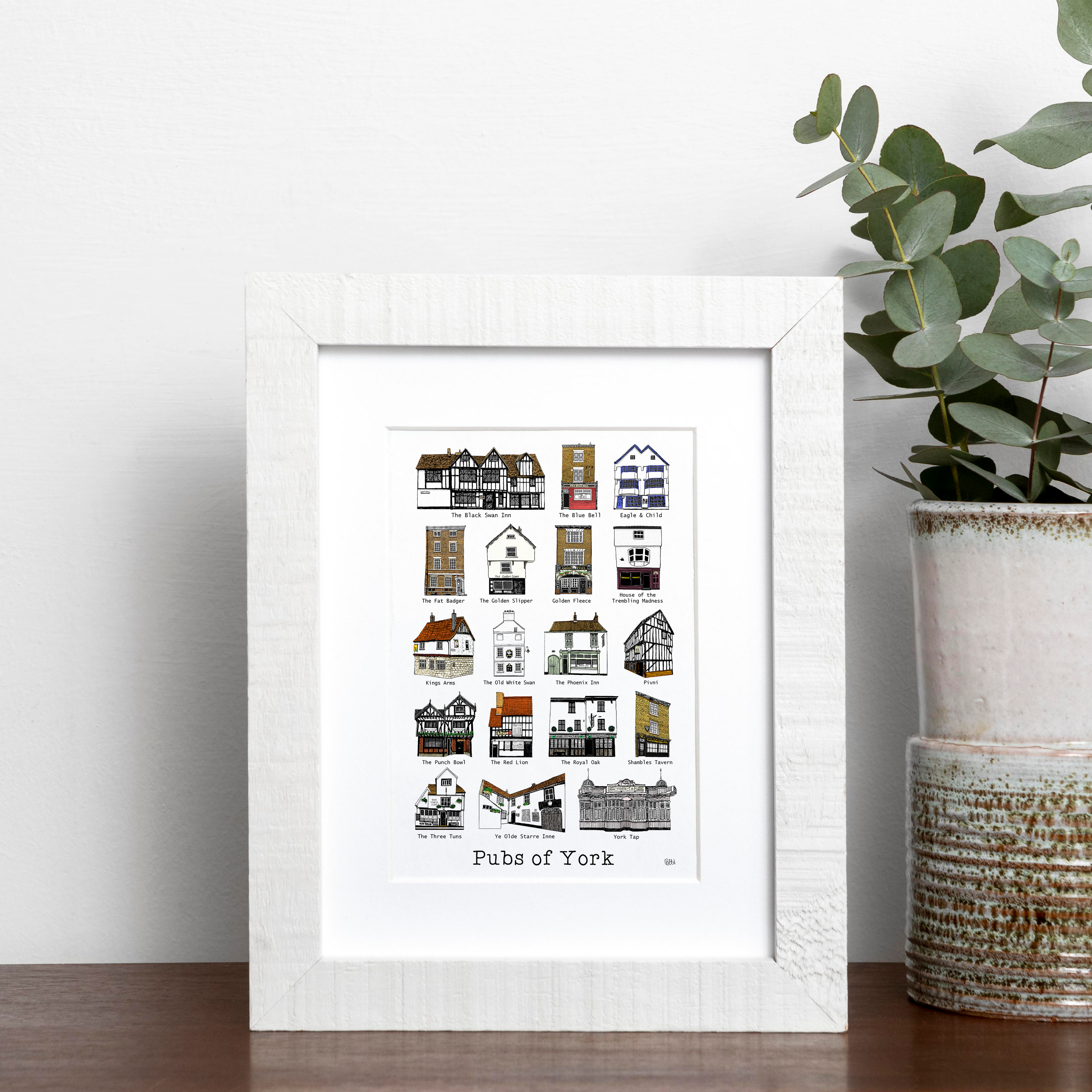 Pubs of York Print