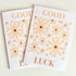 Yellow Floral Good Luck Card