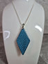 Unique Double Sided, Hand Crafted, Geometric Diamond Pendant