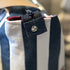Unique Handcrafted Striped Denim Tote Bag Handbag Made From Upcycled Jeans
