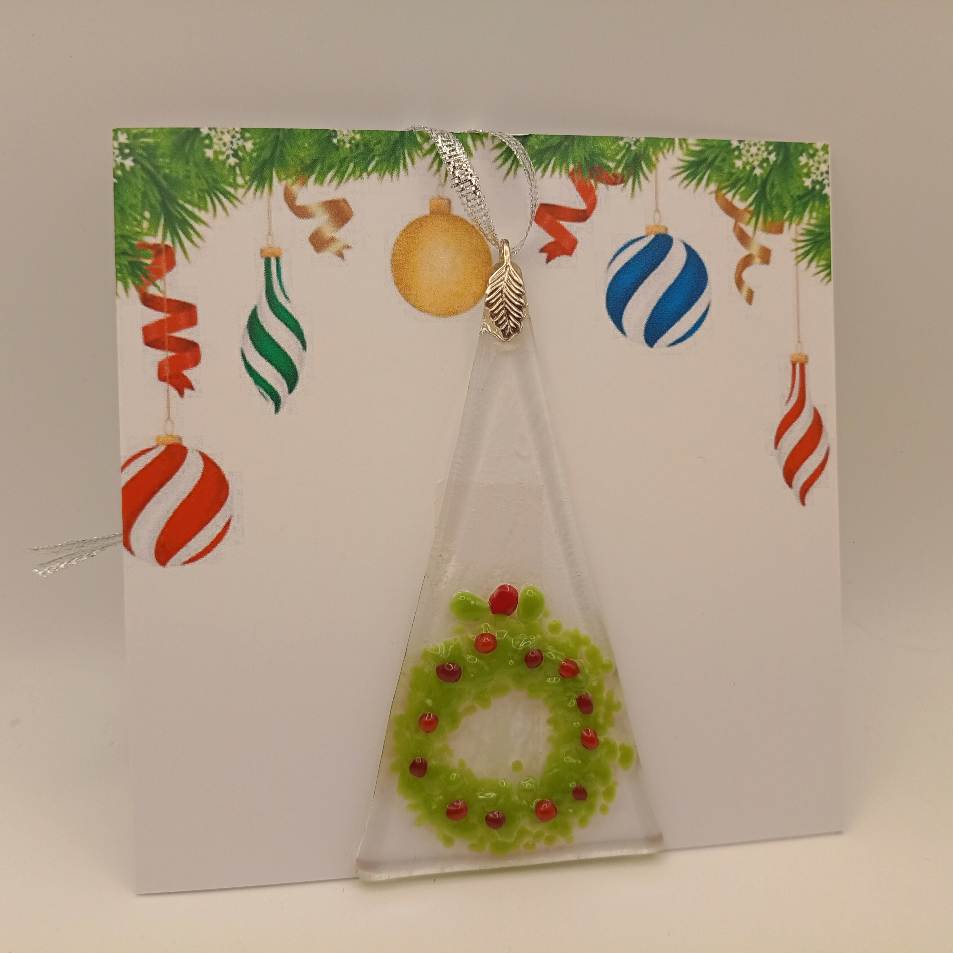 Fused Glass Christmas Card