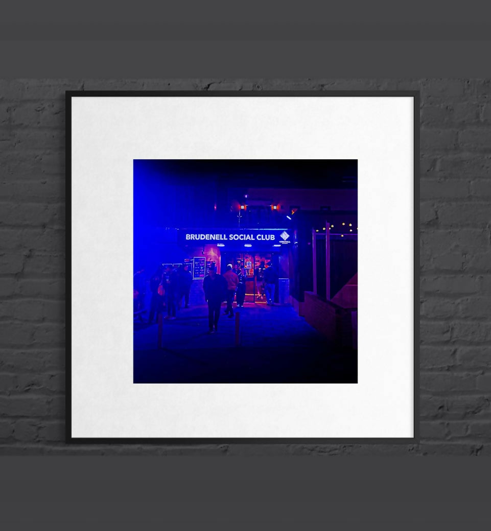 Brudenell Red & Blue, Mounted Photographic Print