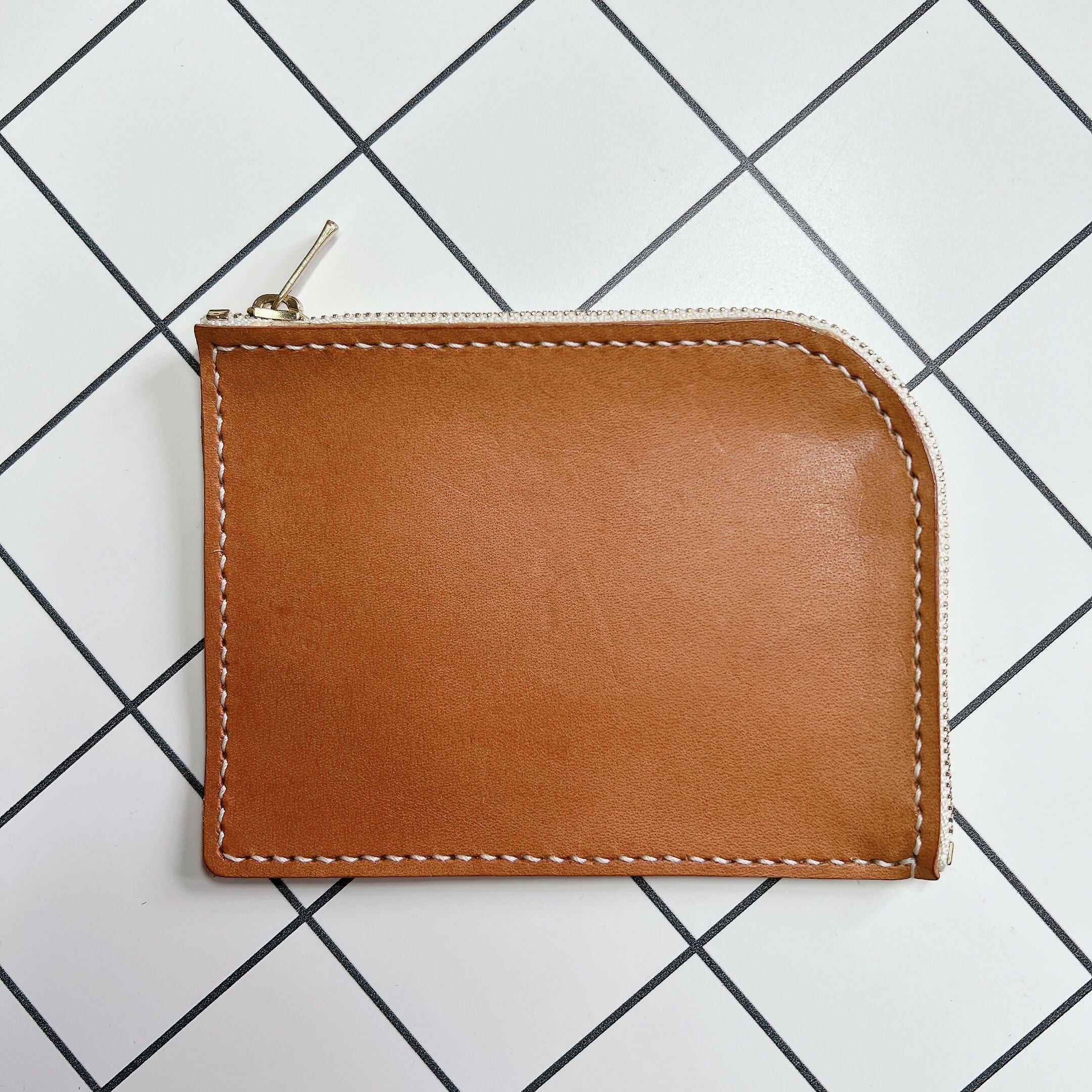Zippered Leather Wallet