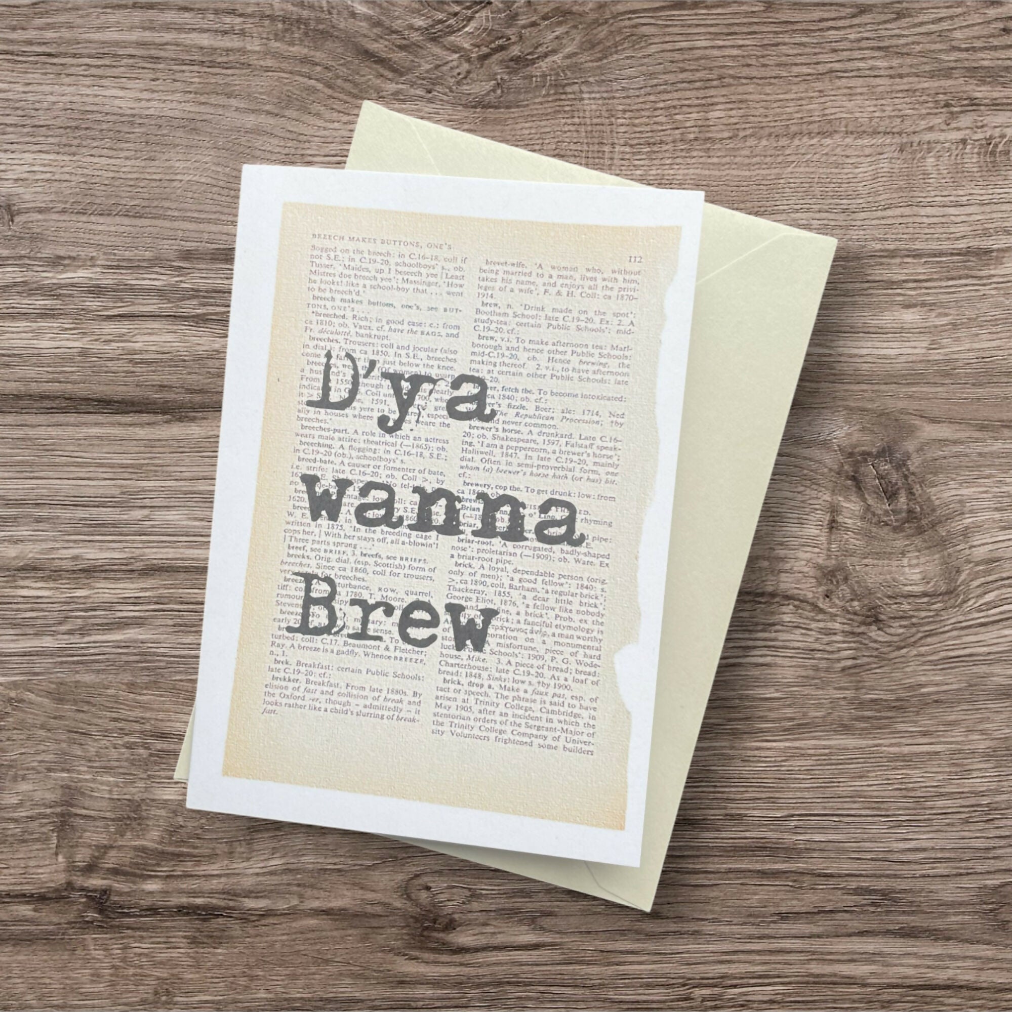 Brew Card Dictionary