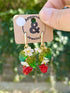 Berry Bramble Drop Hoop Earrings