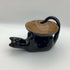 Lounging Black Cat Dish