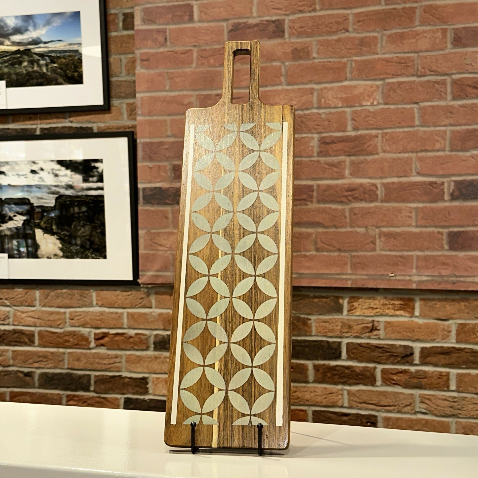 Medium Grey Shapes Charcuterie Board