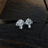 Handmade Silver Toadstool Studs
