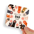 Best Cat Dad Cat Paws Coaster