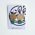 Gold and Teal Circle Earrings