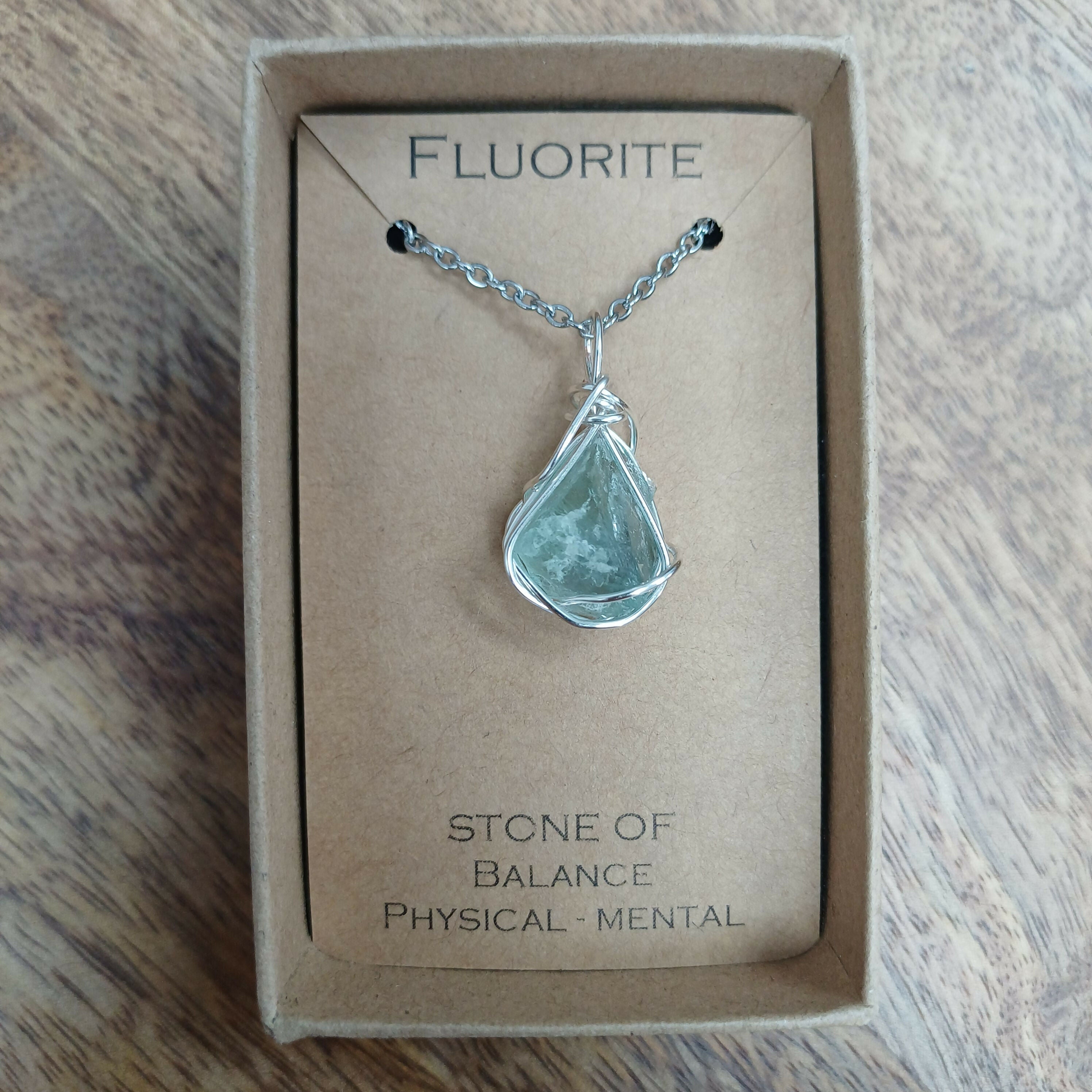 Fluorite Wire Wrapped Pendant