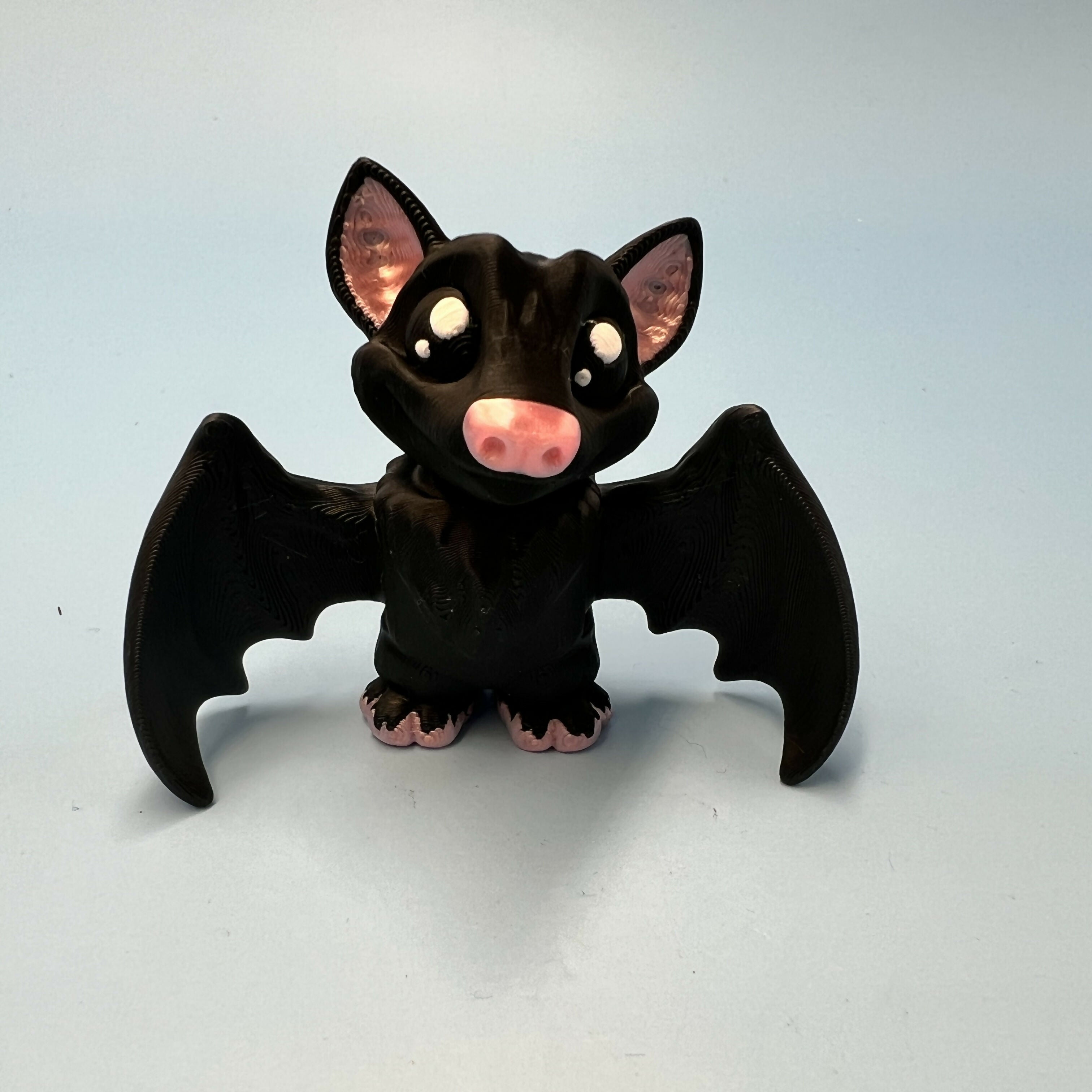 3D Printed SMALL: Articulated Sensory Fidget Animal friends Bat 6cm