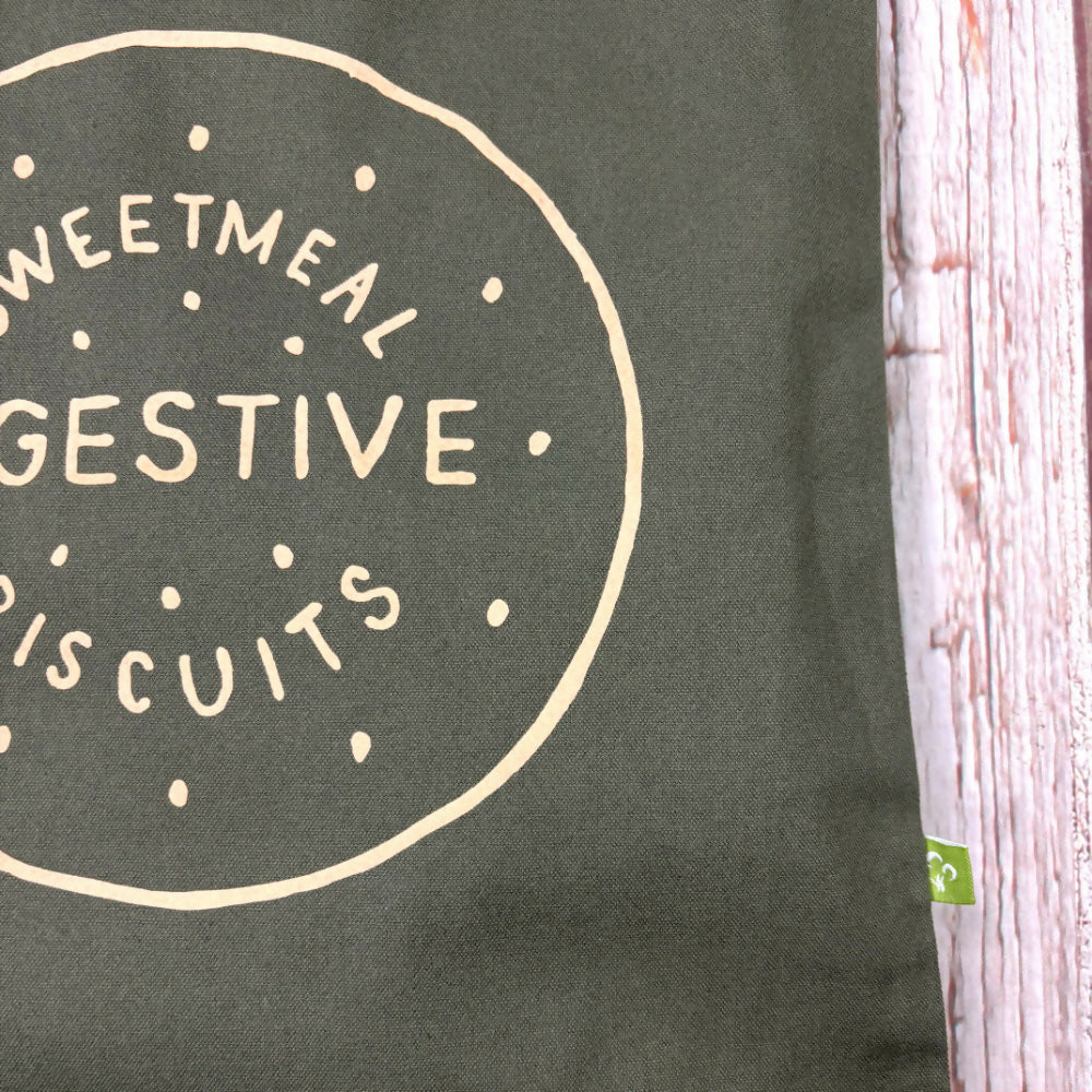 Digestive Biscuit Thick Organic Cotton Tote Bag