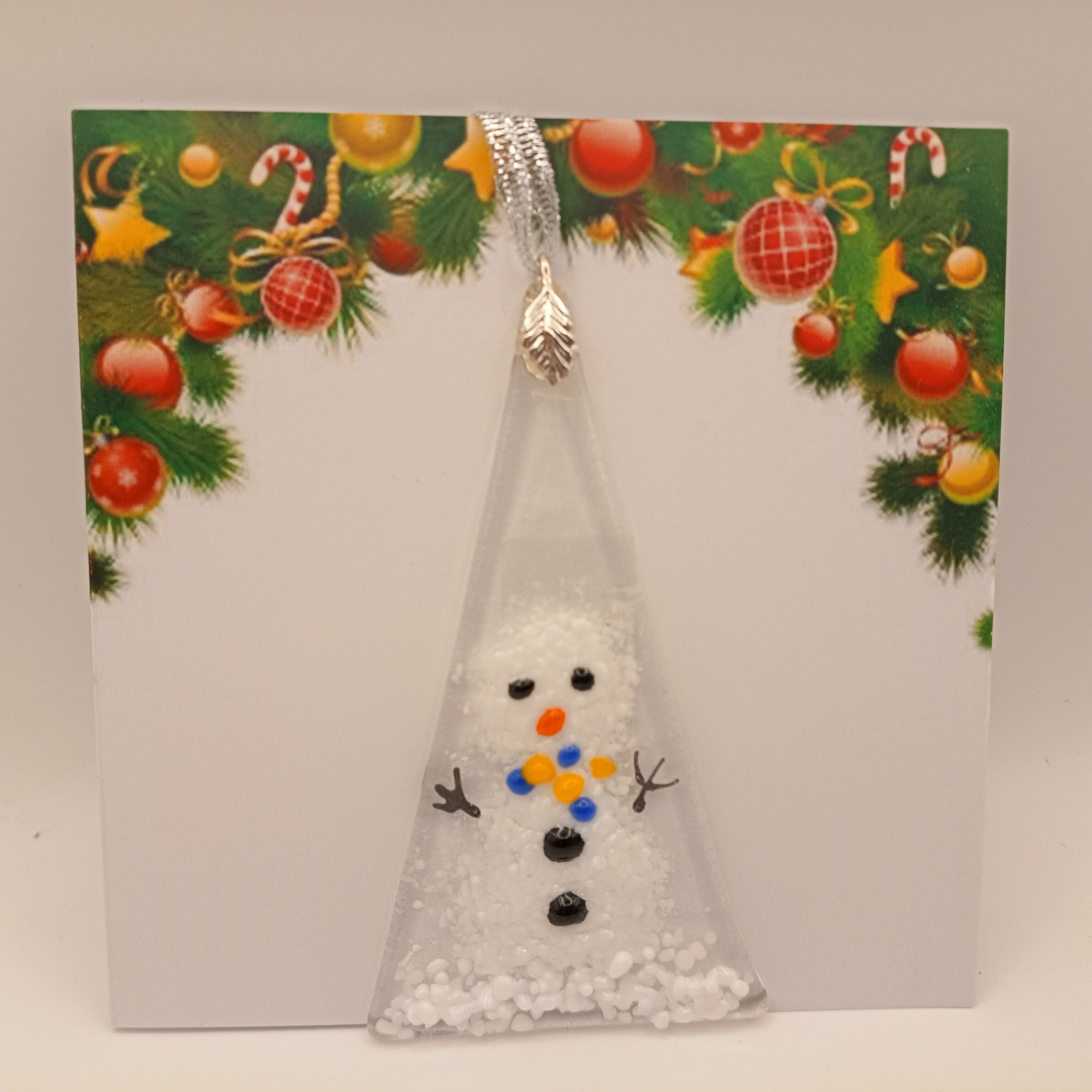 Fused Glass Christmas Card