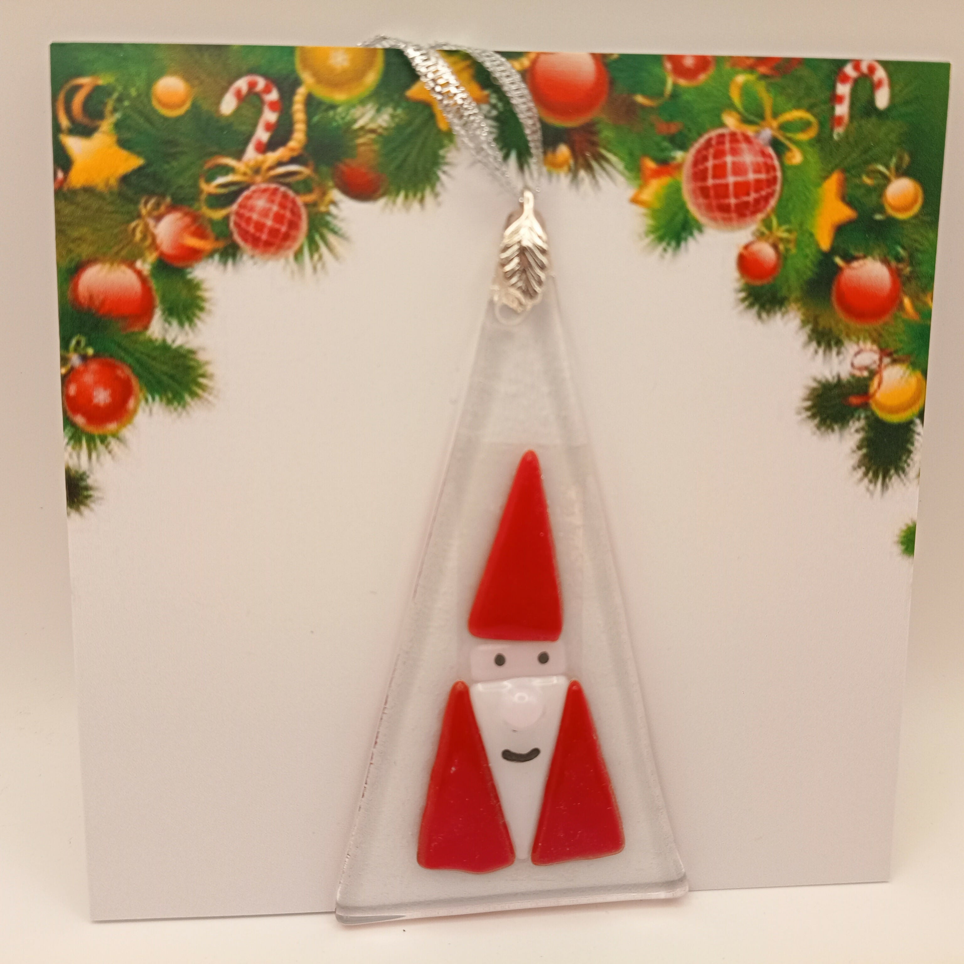Fused Glass Christmas Card